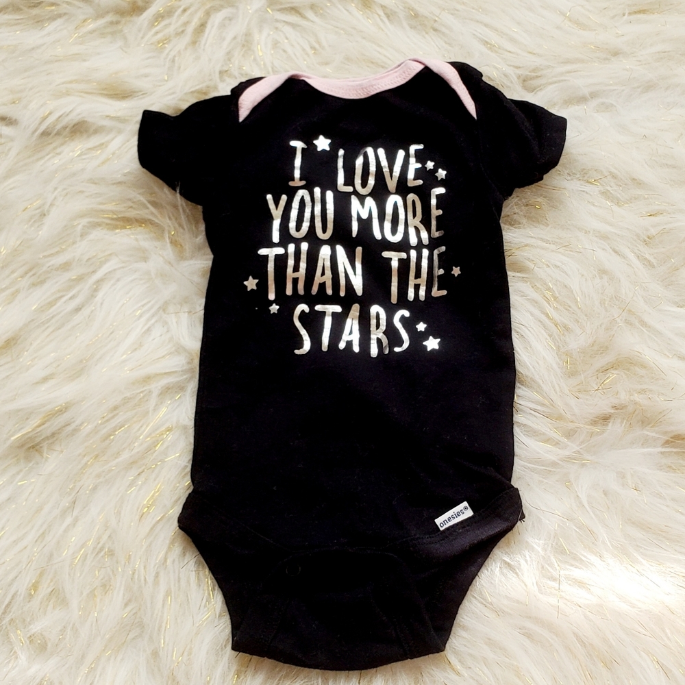 Baby pink and black 0-3 month onesies - Picture 2 of 5